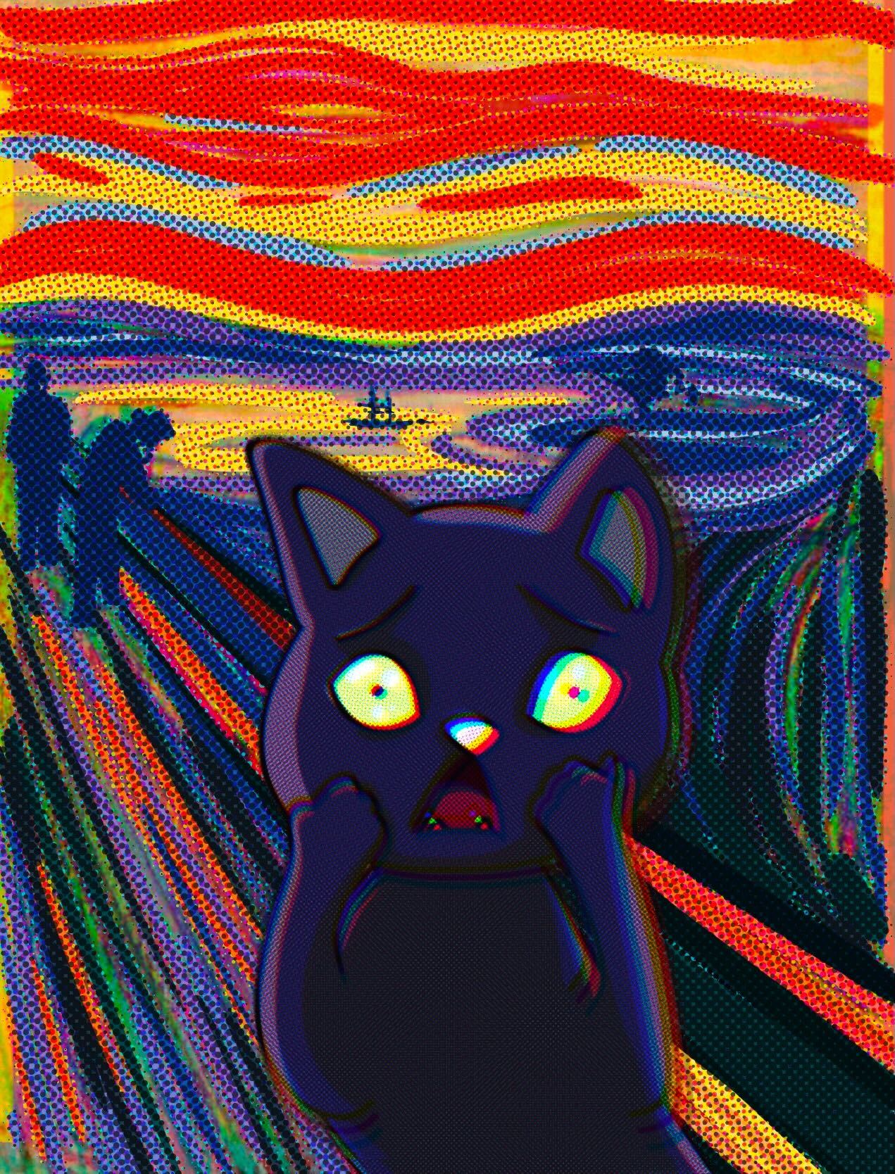 Jumpy Cat Art 2